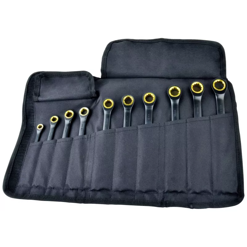 BRÜDER MANNESMANN Q25210 Quantool Σετ καρυδάκια-γερμανικά κλειδιά 10 τεμ. 8-19 mm