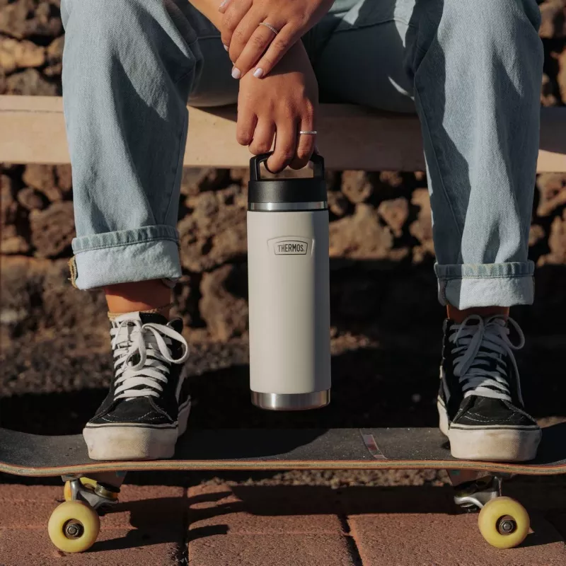 THERMOS ICON Θερμός μπουκάλι κενού από ανοξείδωτο χάλυβα 710 ml Sandstone 4122323071