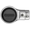 GEDORE καστάνια με ένθετο τετράγωνο 1/2 inch υποδοχή, 16 δόντια, 9x12 mm ένθετο τετράγωνο (7712010)