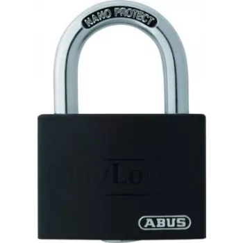 ABUS myLock T65AL/40 Μαύρο λουκέτο 40 mm σώμα αλουμινίου σκληρυμένος χαλύβδινος βραχίονας 802867