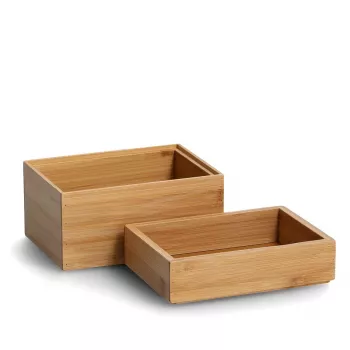 Zeller Natural Κουτιά οργάνωσης 17 x 12 x 12 cm (13319)