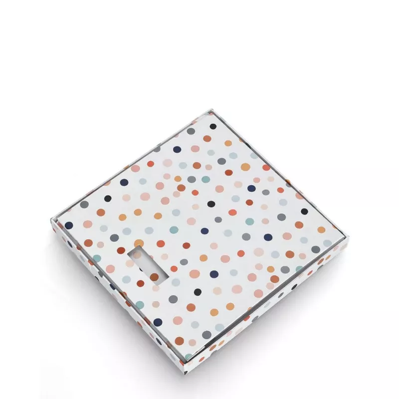 Zeller Dots Λευκό κουτί αποθήκευσης με πουά 33,5 x 33 x 32 cm 14476