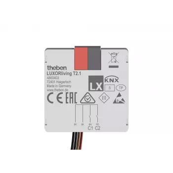 Theben LUXORliving T2.1 Διεπαφή διακόπτη 2 καναλιών χωνευτή 4800403