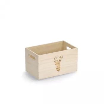 Zeller Κουτί αποθήκευσης ελάφι φυσικό 25 x 15 x 14 cm (15220)