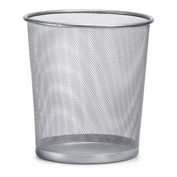 ZELLER MESHLINE Καλάθι αχρήστων 12L όψη αλουμινίου 18100