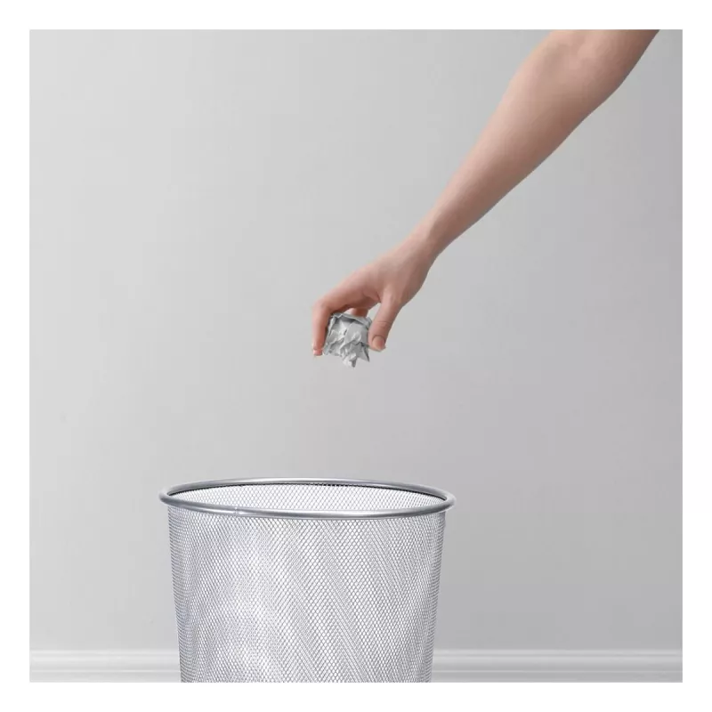 ZELLER MESHLINE Καλάθι αχρήστων 12L όψη αλουμινίου 18100