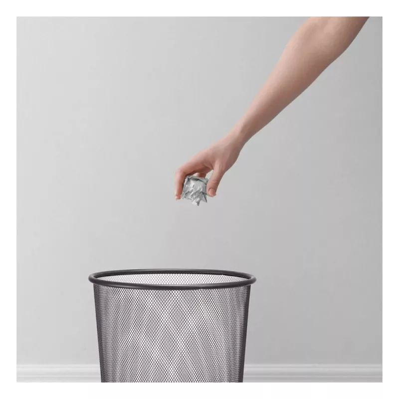 ZELLER MESHLINE Καλάθι αχρήστων 12L ανθρακί 17740
