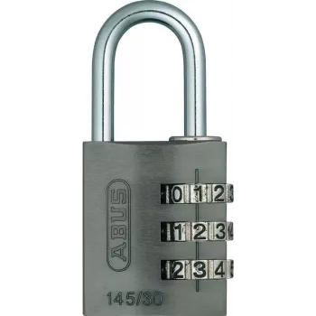 ABUS 466229 Συμπαγές ορειχάλκινο λουκέτο με σκληρυμένο χαλύβδινο τόξο, 30 mm, ομαδοποιημένο κλείδωμα? Όχι, μη ομαδοποιημένο, 2 κλειδιά