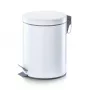 Zeller Kick Κάδος απορριμμάτων με ποδομοχλό 5 L λευκό 18700