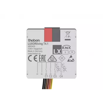 Theben LUXORliving T4.1 διασύνδεση διακόπτη, 4 καναλιών, εντοιχισμένη τοποθέτηση 4800405