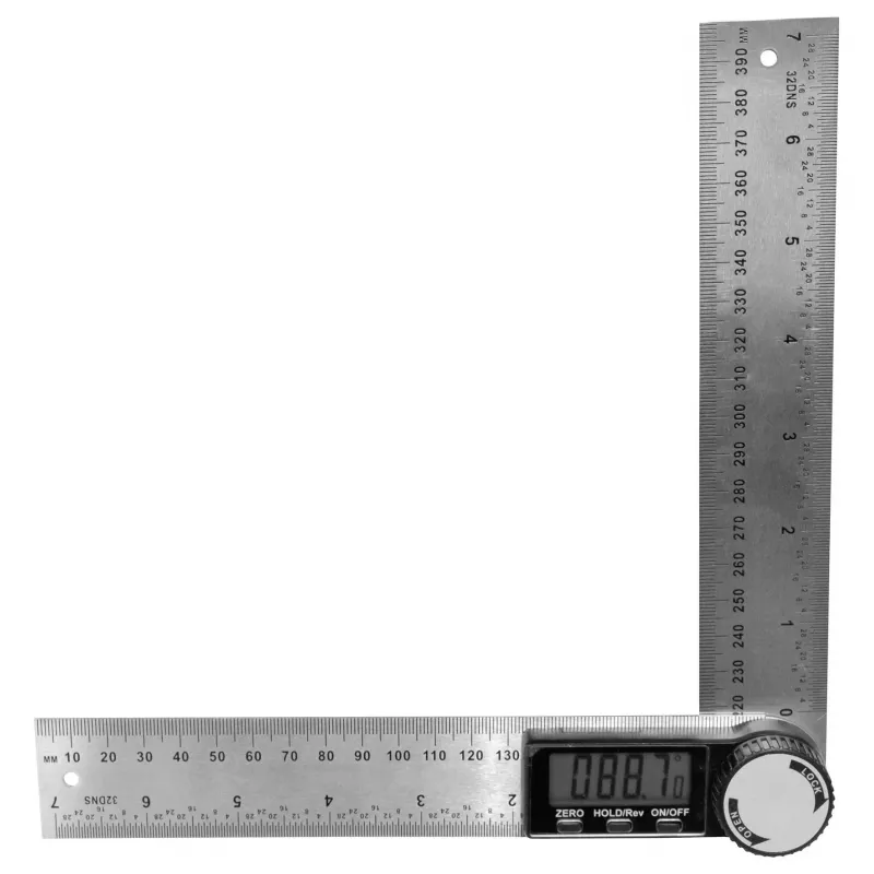 Brüder Mannesmann M81220 ψηφιακό γωνιόμετρο 200 x 200 mm 360°