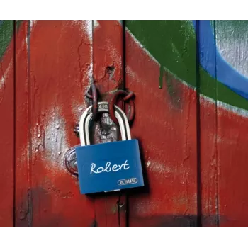 ABUS myLock T65AL/40 μπλε αλουμινένιο λουκέτο με σκληρυμένο χαλύβδινο βραχίονα 802829