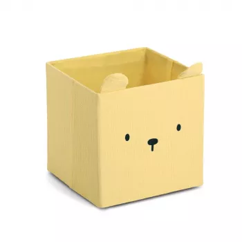 Zeller Bear κουτί αποθήκευσης κίτρινο 28 x 28 x 28 cm 14491