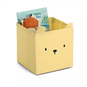 Zeller Bear κουτί αποθήκευσης κίτρινο 28 x 28 x 28 cm 14491
