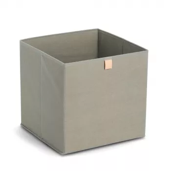 Zeller Χακί υφασμάτινο κουτί αποθήκευσης 32x32x32 cm πτυσσόμενος κύβος οργάνωσης 14540