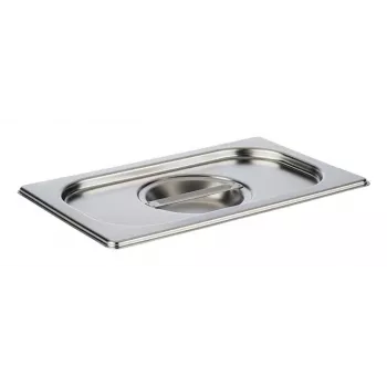 APS Καπάκι GN 1/4 265 x 162 x 30 mm ανοξείδωτο χάλυβα, χωρίς άνοιγμα για κουτάλι, πλυντήριο πιάτων - 1 τεμ. 81495