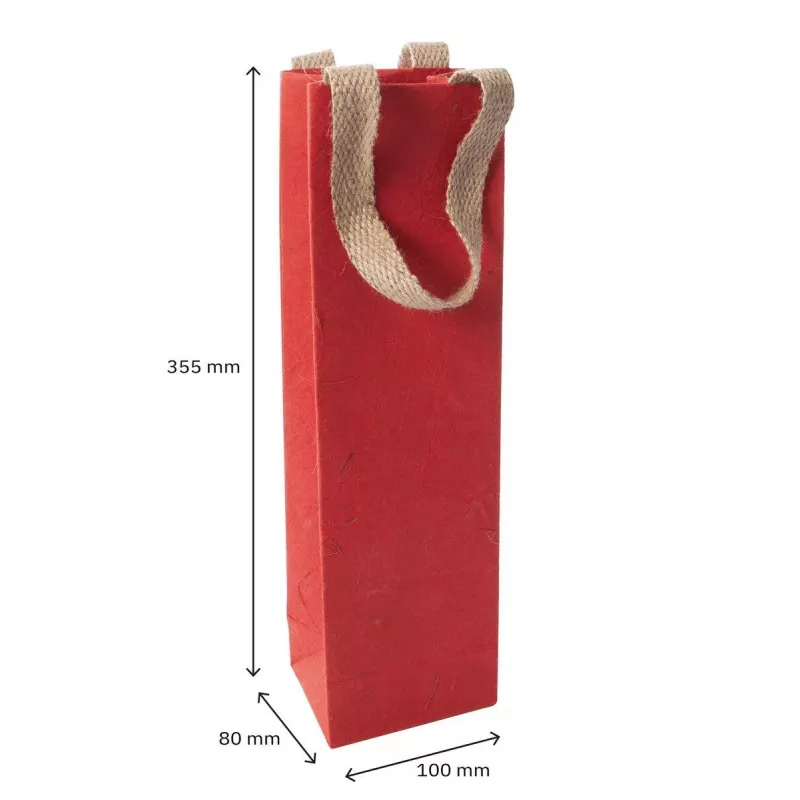 SIGEL Red Coco Χάρτινες τσάντες δώρου, 10 x 35,5 cm, συσκευασία 5 τεμ. (ET012)