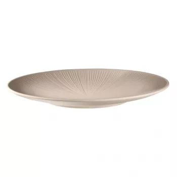 APS NERO Επίπεδο πιάτο φαγητού 330 mm Sand Melamin Στοιβαζόμενο Πλυντήριο πιάτων Ανθεκτικό στη θερμότητα (85405)