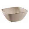 APS NERO τετράγωνος δίσκος σερβιρίσματος 250 x 250 mm Sand Melamin στοιβαζόμενος πλυντήριο πιάτων ανθεκτικός στη θερμότητα 85417