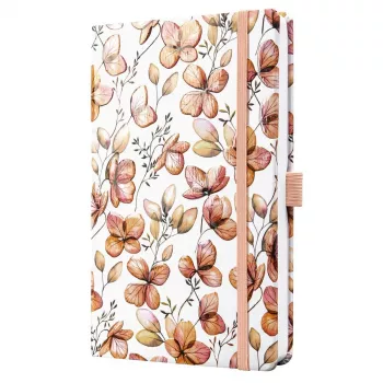 SIGEL Jolie Clover Blush A5 Σημειωματάριο με γραμμές, Hardcover, 174 σελίδες, Βερίκοκο/Κοραλί/Κόκκινο JN363