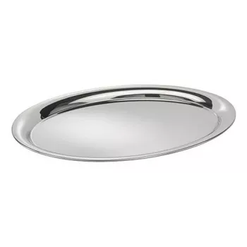 APS πιατέλα σερβιρίσματος KAFFEEHAUS, οβάλ, ανοξείδωτο ατσάλι, υψηλής γυαλάδας, αναδιπλωμένο χείλος, 1 τεμ. (30117)