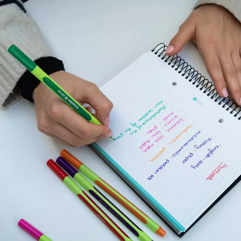 Schneider Line-Up Fineliner 0,4 mm διάφορα χρώματα, συσκευασία 6 τεμ. (5+1 δώρο) 191086