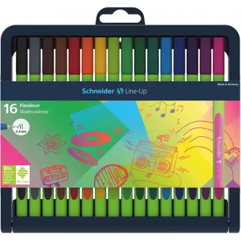 SCHNEIDER Edding Line-Up Σετ Fineliner 16 διαφορετικά χρώματα 0,4 mm 191092