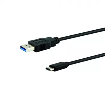 E+P CC323/05 Καλώδιο USB 2.0 Type-A σε Type-C 0,5m Μαύρο
