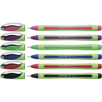Schneider Xpress Fineliner διάφορα χρώματα 0,8 mm (συσκευασία 6 τεμ.) 190086