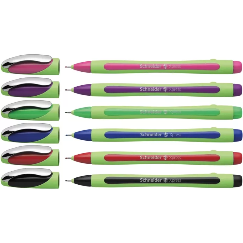 Schneider Xpress Fineliner διάφορα χρώματα 0,8 mm (συσκευασία 6 τεμ.) 190086