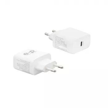 E+P AC221 Φορτιστής τοίχου USB-C GaN 65W Smart IC Λευκό