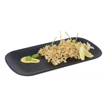 APS NERO GN 1/3 δίσκος, 325 x 176 x 25 mm, μαύρη μελαμίνη, στοιβαζόμενος, πλυντήριο πιάτων 85280