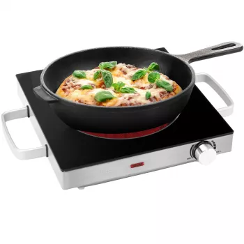 ProfiCook PC-EKP 1210 υπέρυθρη μονή εστία μαγειρέματος, ανοξείδωτο ατσάλι 501210