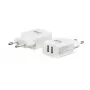 E+P AC102 USB επιτοίχιος φορτιστής 2 θυρών 2,4A 12W λευκό