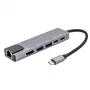 E+P USB-C πολυπροσαρμογέας 6-in-1 MPA6 μαύρο/ασημί