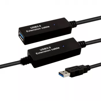 E+P Καλώδιο επέκτασης USB 3.0 ενεργό 10m μαύρο CC380/10 874110