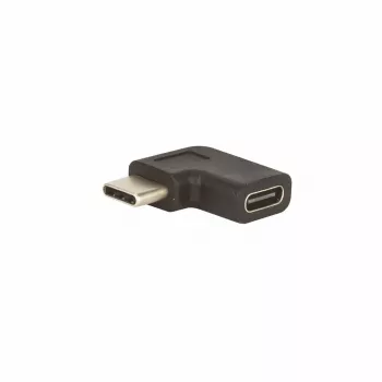 E+P CC377 Γωνιακός προσαρμογέας USB-C 270° σχήματος U USB-C αρσενικό σε USB-C θηλυκό 10Gbps 100W PD 4K60Hz μαύρο