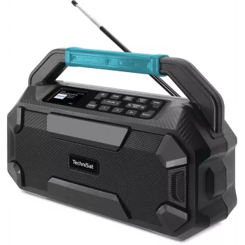 TechniSat VIOLA 231 OD DAB+ & UKW Ραδιόφωνο εργοταξίου με Bluetooth, αδιάβροχο IPX4, Μαύρο