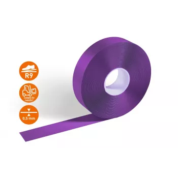 DURABLE DURALINE 50/05 Αυτοκόλλητη ταινία σήμανσης δαπέδου, PVC, Μωβ, 50 mm x 5 m 102112