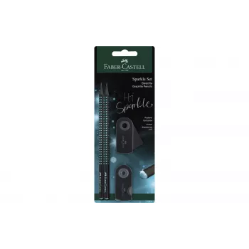 Faber-Castell Midnight Ocean Σετ μολυβιών B, Μαύρο/Μπλε 118295