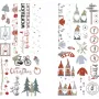 Rayher Διακοσμητικό είδος μεμβράνη μεταφοράς Nordic Winter πολύχρωμο 2 φύλλα (31663000)