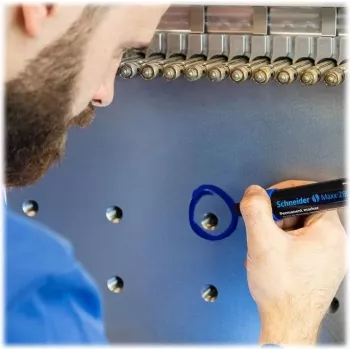 Schneider Maxx 280 Μόνιμος μαρκαδόρος, μυτερή μύτη 4-12 mm, μπλε 128003