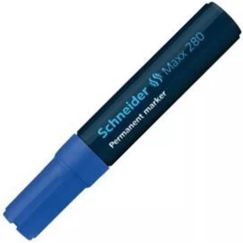 Schneider Maxx 280 Μόνιμος μαρκαδόρος, μύτη σμίλης 4-12 mm, μπλε 128003