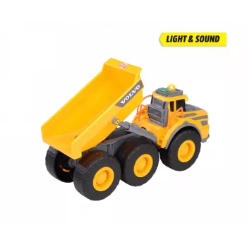 Dickie Toys Volvo A60H Αρθρωτός ανατρεπόμενος 1:24 κλίμακα όχημα εργοταξίου με φως και ήχο 203723007