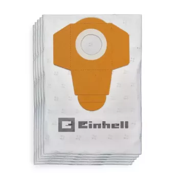 Einhell 2351195 Συσκευασία σακουλών σκόνης για TE-VC 2340 SA, TE-VC 2230 SA, TC-VC 1930 SA, TC-VC 1930 S, 40 L, λευκό/κίτρινο, 5 τεμ.