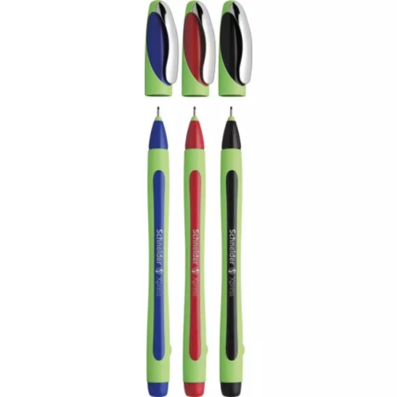 Schneider Fineliner XPRESS σετ 3 τεμ. (μαύρο, μπλε, κόκκινο) 190093