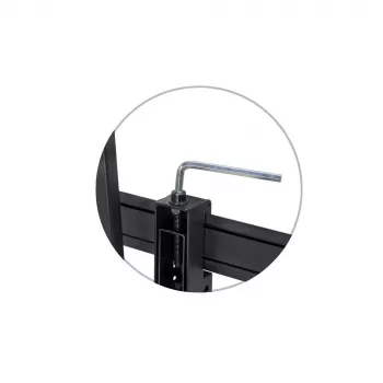 E+P WHS310 κεκλιμένη βάση τοίχου TV για οθόνες 55-105 ιντσών έως 80 kg, μαύρη