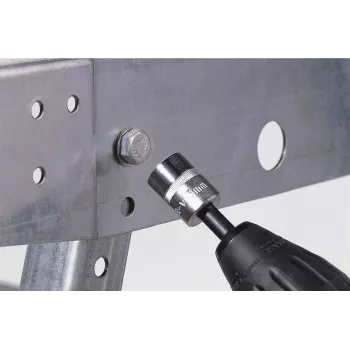 Wolfcraft 2413000 Σετ 5 τεμ. καρυδακιών εξαγώνου, υποδοχή 1/4 ίντσας, χάλυβας χρωμίου-βαναδίου