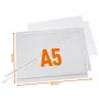DURABLE Αδιάβροχες θήκες αφίσας A5 με δεματικά, συσκευασία 5 τεμ. (505919)