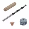 Wolfcraft 2916000 Σετ καβιλιών οξιάς 6 mm, 50 ραβδωτές καβίλιες + 4 μαρκαδόροι ατσάλινων καβιλιών